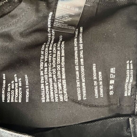 Urban Outfitters BDG Black Grey Denim Skirt Size Medium Casual Going Out - Picture 4 of 5